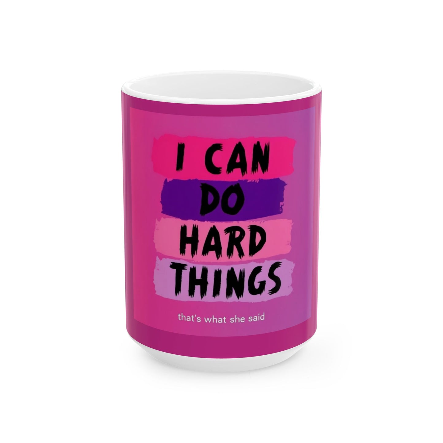 Ceramic mug 11oz & 15oz features a funny saying, perfect for brightening your morning routine. Enjoy your coffee with a laugh!