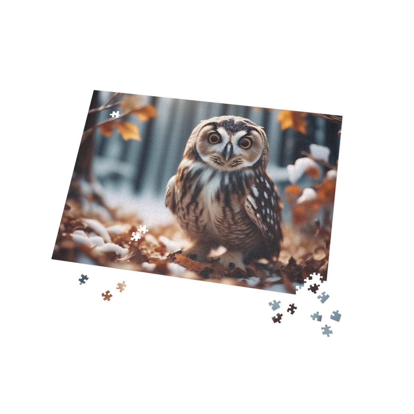 Puzzle - whimsical owl, puzzle, challenge your mind with enchantment in natures beauty