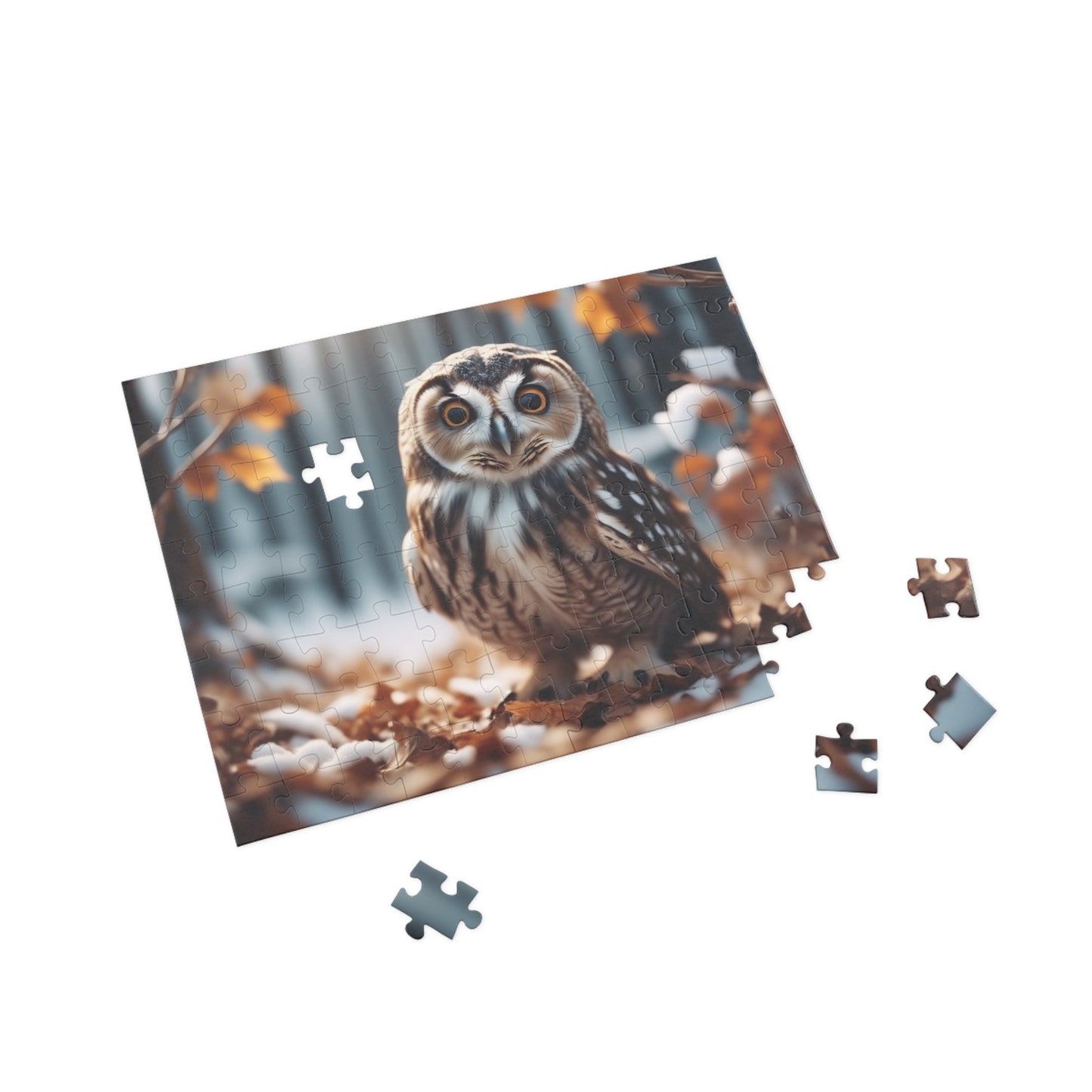 Puzzle - whimsical owl, puzzle, challenge your mind with enchantment in natures beauty