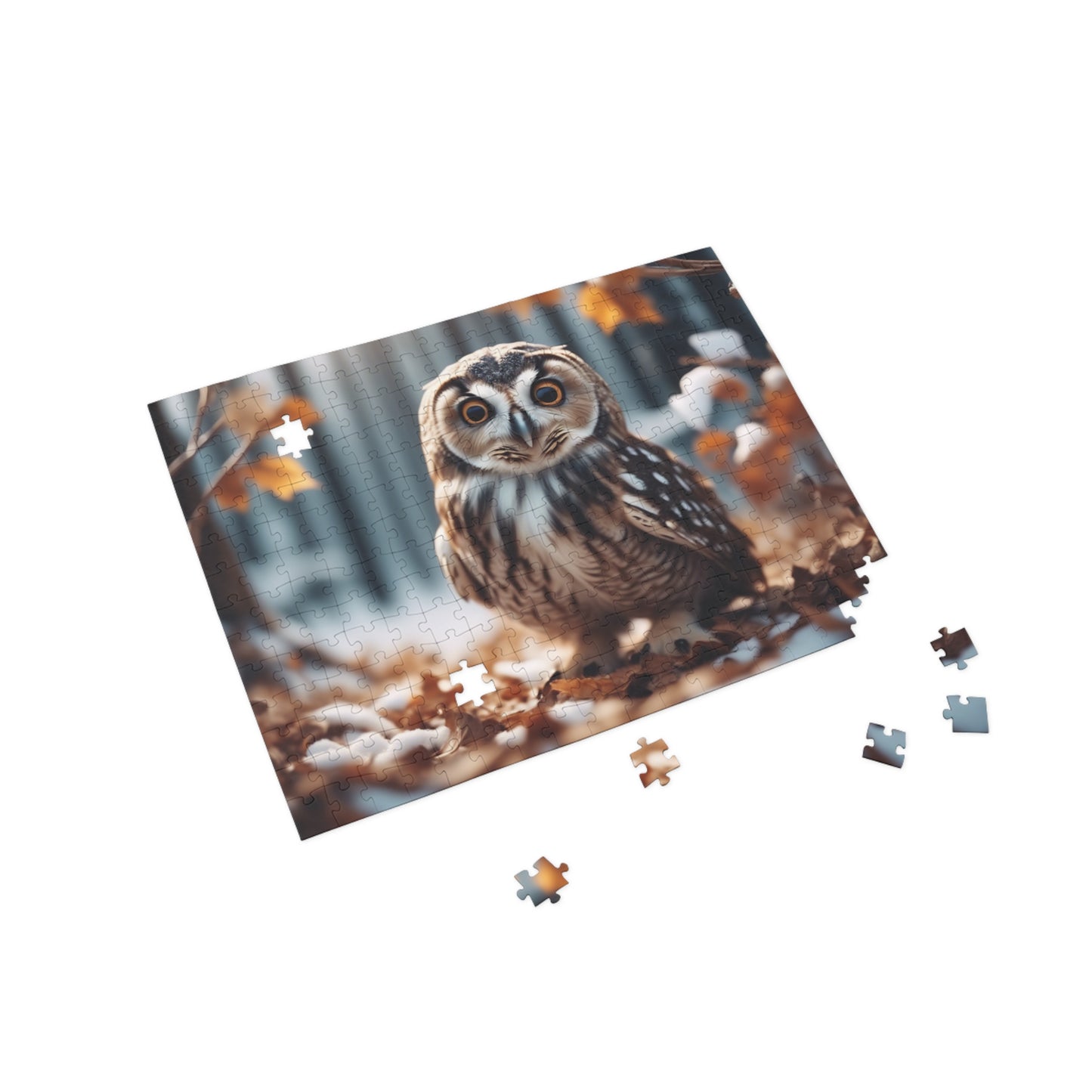 Puzzle - whimsical owl, puzzle, challenge your mind with enchantment in natures beauty