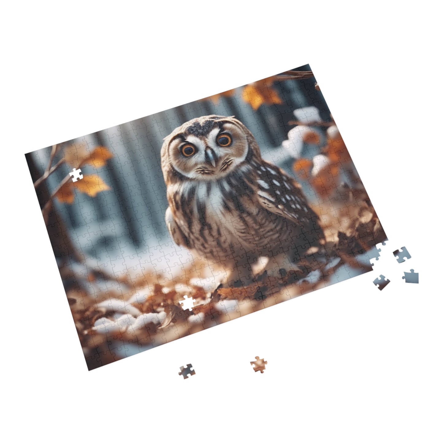 Puzzle - whimsical owl, puzzle, challenge your mind with enchantment in natures beauty